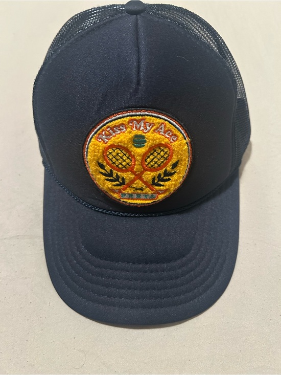 freya beach Other - Navy Trucker Hat with Yellow Tennis Patch